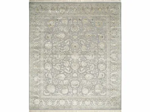 SONJA QNQ-10 Soft Gray - Handmade rug _ Jaipur Rugs